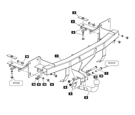 Фаркоп Sheriff для Mazda CX-4 2016-2024  2905.12 в Иркутск