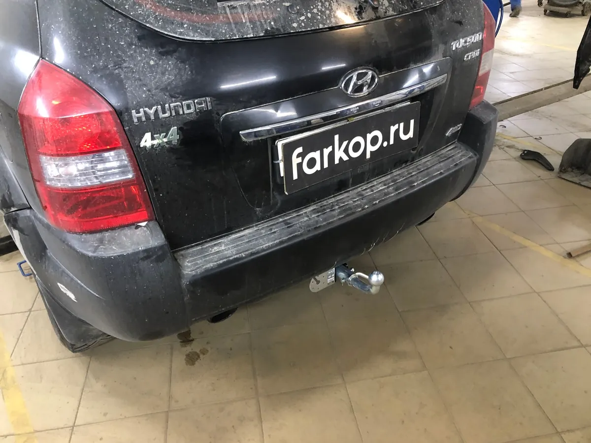 Фаркоп Лидер Плюс для Hyundai Tucson 2004-2010 H204-BA в Иркутск