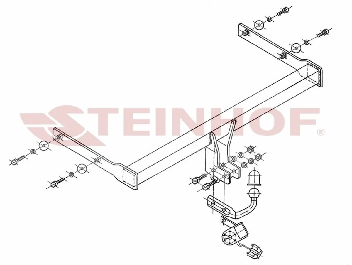 Фаркоп Steinhof для Skoda Octavia 2004-2013 S-341 в Иркутск Фаркоп Steinhof для Skoda Octavia 2004-2013 S-341 в Иркутск