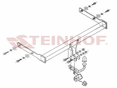 Фаркоп Steinhof для Skoda Octavia 2004-2013 S-341 в Иркутск
