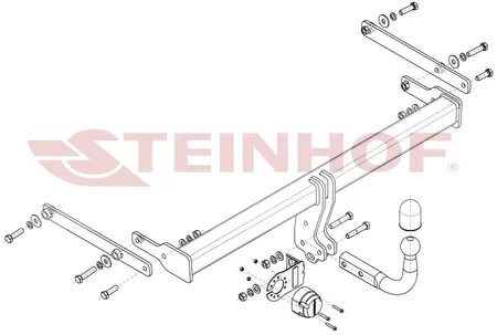 Фаркоп Steinhof для Mazda 3 (седан) 2019- Арт. M-061 M-061 в Иркутск