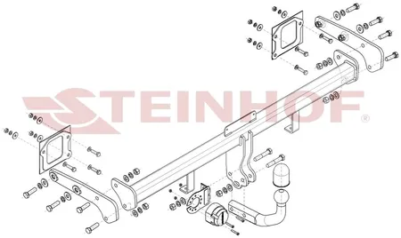 Фаркоп Steinhof для Hyundai Bayon 2021- Арт. H-225 H-225 в Иркутск