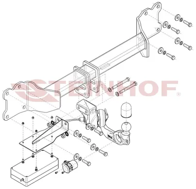 Фаркоп Steinhof для Audi Q7 2015-2020 A-127 в Иркутск
