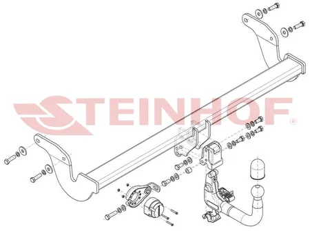 Фаркоп Steinhof для Lexus RX 2022- Арт. L-176 L-176 в Иркутск