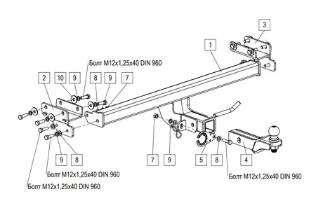 Фаркоп TowRus для Jeland J7 2026- 269086 в Иркутск