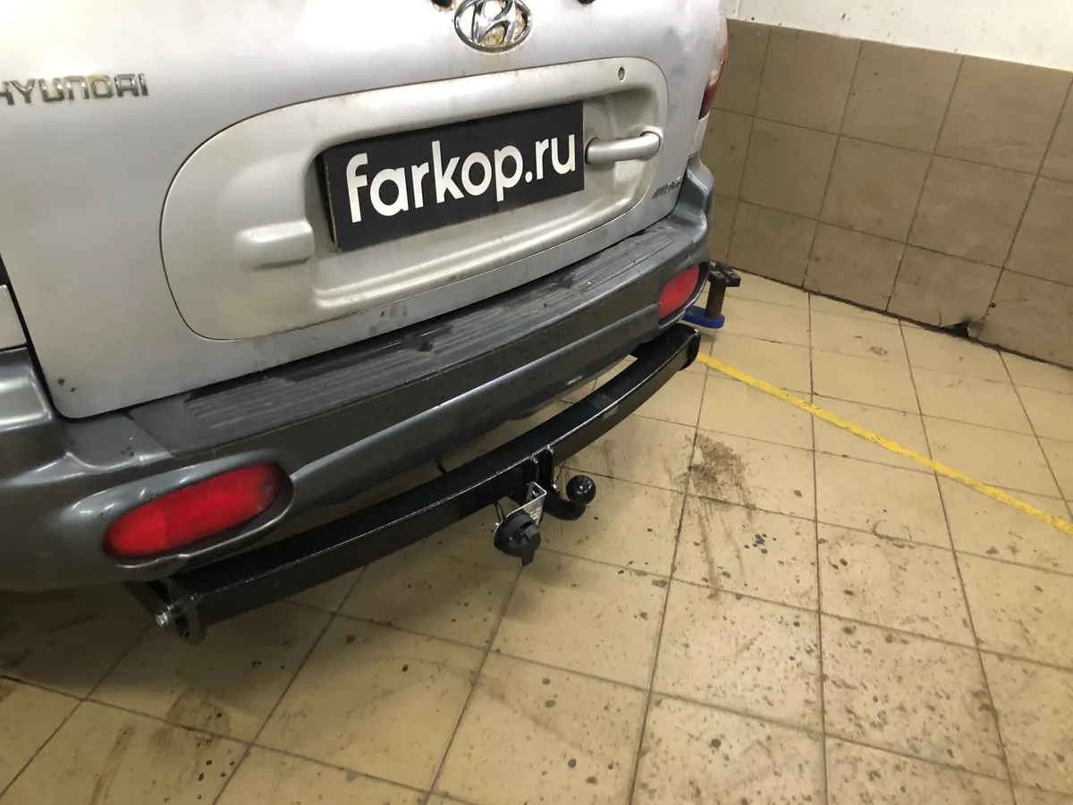 Фаркоп Лидер Плюс для Hyundai Santa Fe 2001-2006 H205-A в Иркутск