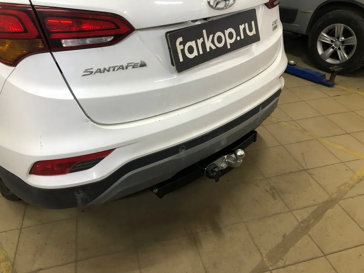 Фаркоп Лидер Плюс для Hyundai Santa Fe 2012-2018 H224-F в Иркутск