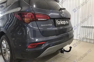 Установили фаркоп Лидер Плюс для Hyundai Santa Fe 2015-2018 г.в.